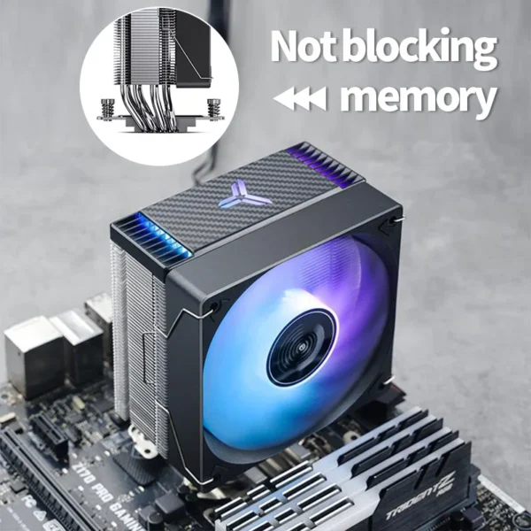 Jonsbo CR1000 EVO CPU Processador Air Cooler 4 Heat Pipes ARGB PWM D-TDP 220W Radiator for Intel LGA1700 1200 115X AMD AM4 AM5 - Image 5