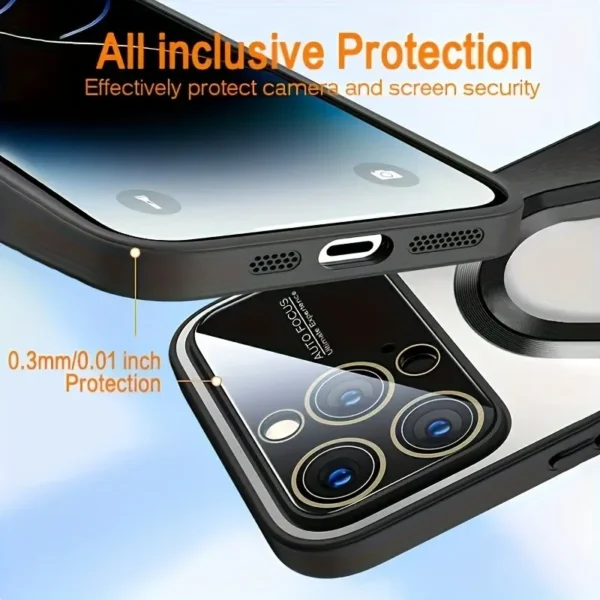 Fashion Large Window Matte Phone Case For iPhone 15 14 13 12 11 Pro Max 15 Plus Lens Protection Titanium Metallic Color PC Cover - Image 5