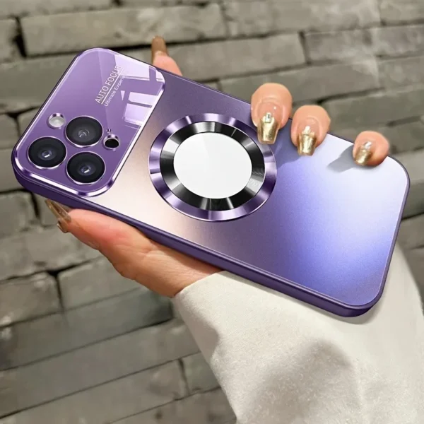 Fashion Large Window Matte Phone Case For iPhone 15 14 13 12 11 Pro Max 15 Plus Lens Protection Titanium Metallic Color PC Cover - Image 11