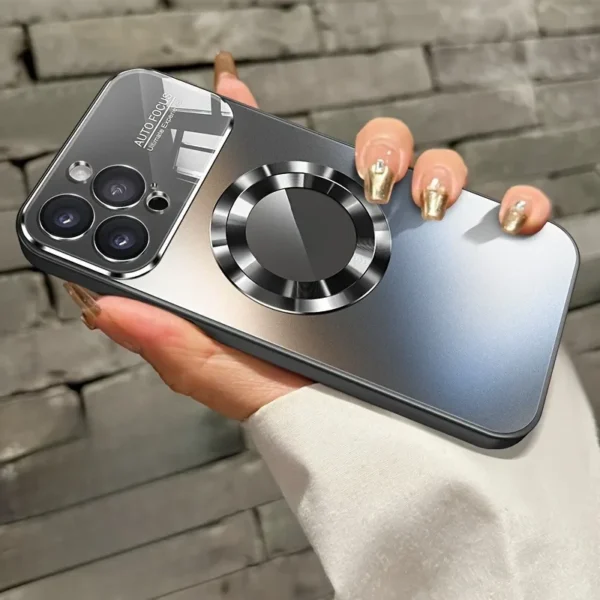 Fashion Large Window Matte Phone Case For iPhone 15 14 13 12 11 Pro Max 15 Plus Lens Protection Titanium Metallic Color PC Cover - Image 10
