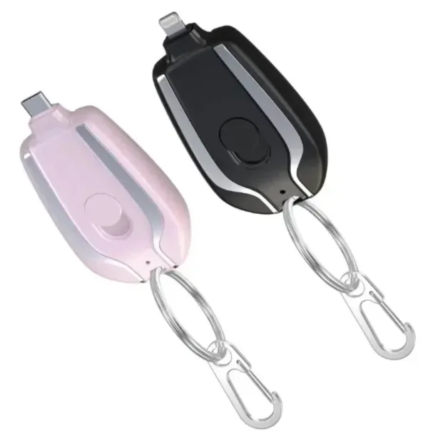 Mini Power Bank Mobile Keychain, Android and iPhone Emergency Portable External Battery, Small Power Bank, 1500mAh - Image 6
