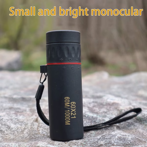 60x21 BAK4 Zoom Monocular Binoculars with Wrist Strap Mini Portable Telescope Optics Scope for Outdoor Camping Hunting Telescope - Image 2