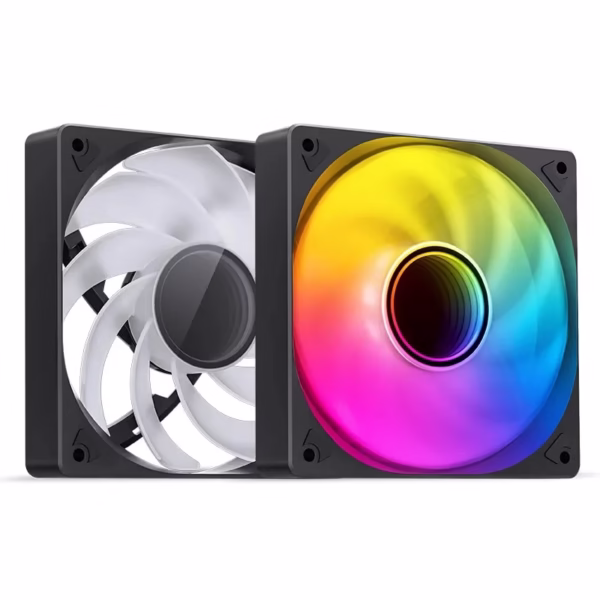 JONSBO SL-120 White/Black 120mm Case Fan 5V 3PIN ARGB Silent CPU Cooler Fan 4PIN PWM Serializable Reverse Fan - Image 2