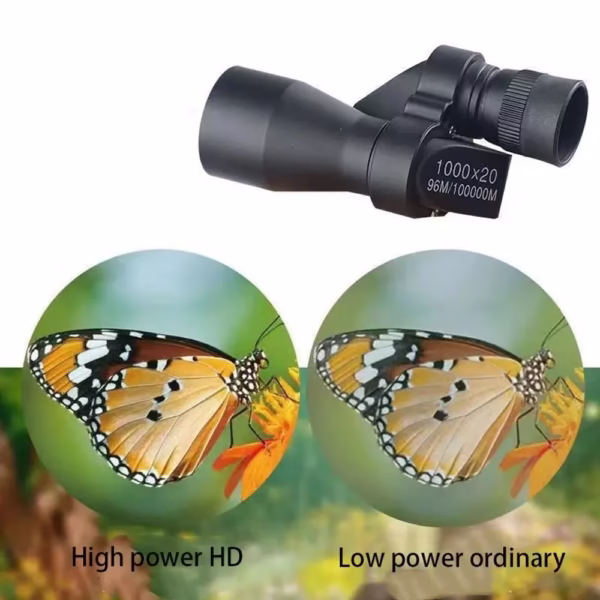 Portable HD Mini Pocket Portable Metal Telescope Single-barrel High-powered Telescope Outdoor Hunting Camping Mountaineering - Image 2