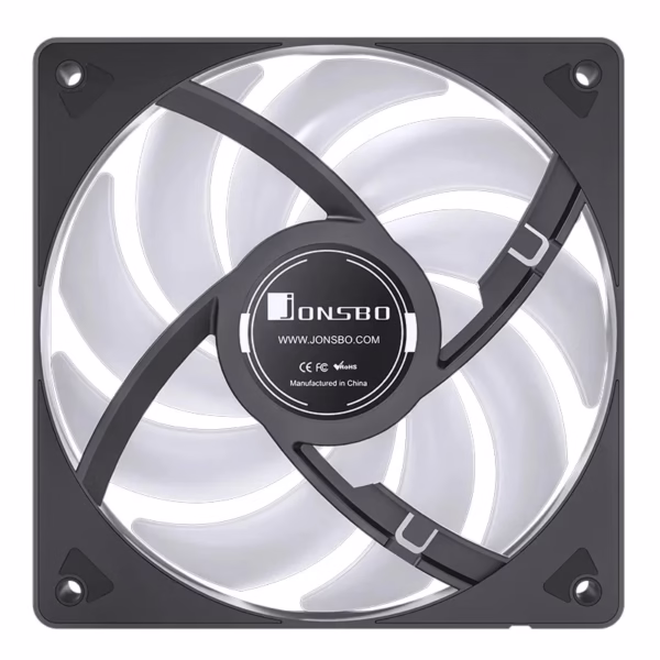 JONSBO SL-120 White/Black 120mm Case Fan 5V 3PIN ARGB Silent CPU Cooler Fan 4PIN PWM Serializable Reverse Fan - Image 5