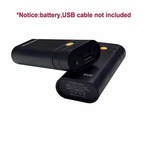 5V 2A 6000mAh 2X 18650 USB Type-C Battery Charger Case DIY Power Bank Box For Phone Electronic Charging Not Including Batteries - Image 3