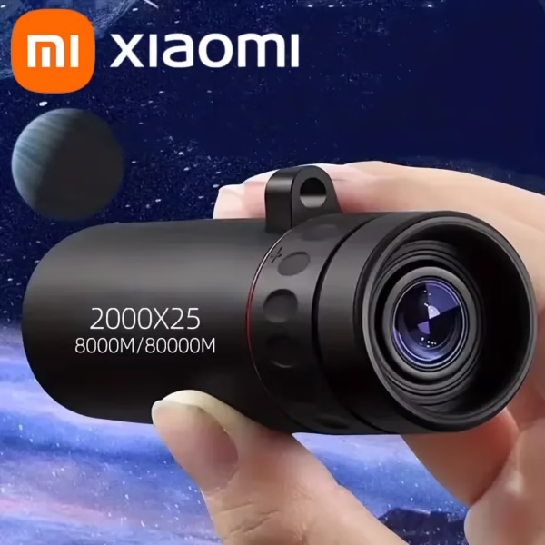 Xiaomi 2000x25 Hd Monocular Telescope Mini Portable Design Ideal For Camping, Hunting Birdwatching Lightweight Outdoor Telescope
