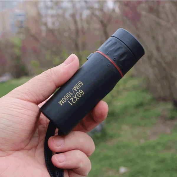 60x21 BAK4 Zoom Monocular Binoculars with Wrist Strap Mini Portable Telescope Optics Scope for Outdoor Camping Hunting Telescope - Image 4