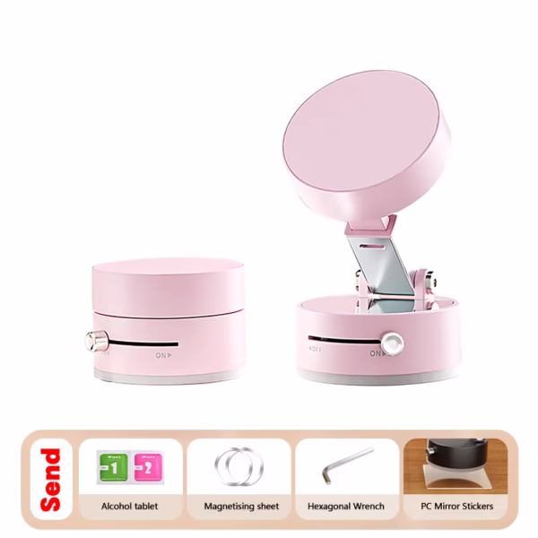 Mini Vacuum Magnetic Suction Cup Holder Car Glass Vacuum Double Sided Magnetic Holder For Iphone Android Smartphone - Image 8