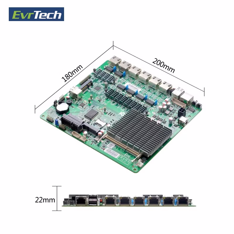 ITX Intel J1900 DDR3 Fanless VGA Display 6 RJ45 LAN Port Ethernet Pfsense Server Firewall Scheda Madre Industrial Motherboard 2 ITX Intel J1900 DDR3 Fanless VGA Display 6 RJ45 LAN Port Ethernet Pfsense Server Firewall Scheda Madre Industrial Motherboard - Image 2