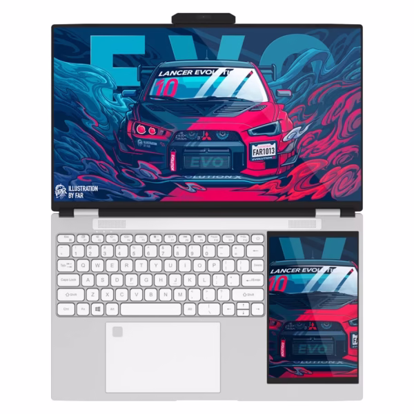 Custom AZERTY Keyboard Dual Screen Laptop Touchscreen 15.6 +7 Inch Computer Student 13th Generation Office Business