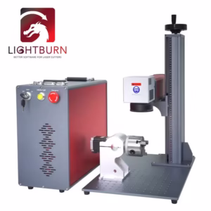 US EU Stock Duty Free Shipping 60W 100W JPT M7 Desktop Split Engraving Jewelry Mopa Fiber Laser Marking Machine with D80 Rotary