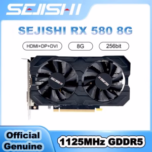 SJS RX 580 8G 256Bit 2048SP GDDR5 AMD GPU Graphics Cards RX580 Video Card Radeon Gaming Video Card placa de video