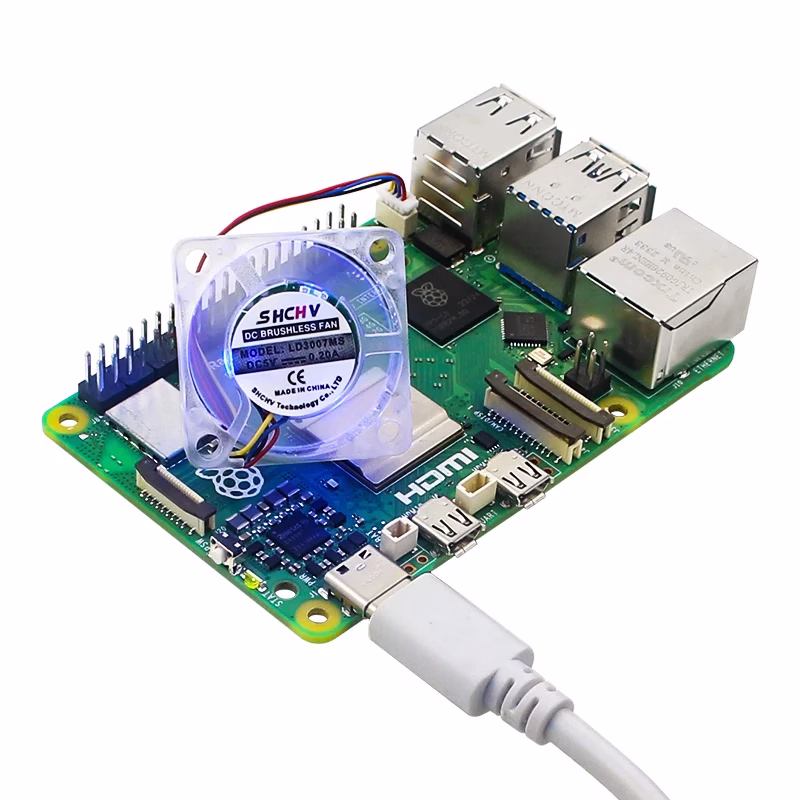 5V 3007 Fan PWM Speed Adjustable CPU Cooling Radiator JST Interface Optional LED with M2.5 Screws Nutsfor Raspberry Pi 5 4G 8G 5 5V 3007 Fan PWM Speed Adjustable CPU Cooling Radiator JST Interface Optional LED with M2.5 Screws Nutsfor Raspberry Pi 5 4G 8G - Image 5