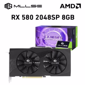 MLLSE AMD Radeon RX 580 8GB Graphics Card GDDR5 256-bit PCI Express 3.0 ×16 8Pin 14 NM Gaming GPU Desktops Placa De Video Card