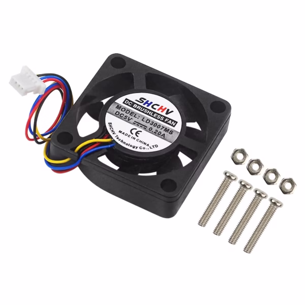 5V 3007 Fan PWM Speed Adjustable CPU Cooling Radiator JST Interface Optional LED with M2.5 Screws Nutsfor Raspberry Pi 5 4G 8G - Image 8