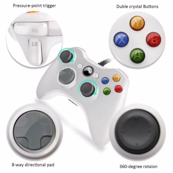 Wired USB Game Controller For Xbox360 Console Joypad For Win 7/8/10 PC Joystick Controle Mando Gamepad For Xbox 360 Accessories - Image 6