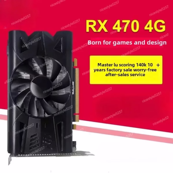 MLLSE AMD Radeon Graphics Cards RX470 4GB Placa De Video GPU 256Bit GDDR5 PCI-E X16 HDMI DP DVI-D For PC Desktop Computer Gaming - Image 2