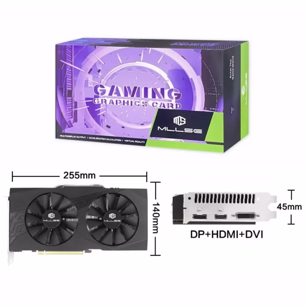 MLLSE AMD Radeon RX 580 8GB Graphics Card GDDR5 256-bit PCI Express 3.0 ×16 8Pin 14 NM Gaming GPU Desktops Placa De Video Card - Image 6