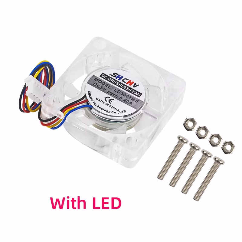 5V 3007 Fan PWM Speed Adjustable CPU Cooling Radiator JST Interface Optional LED with M2.5 Screws Nutsfor Raspberry Pi 5 4G 8G 7 5V 3007 Fan PWM Speed Adjustable CPU Cooling Radiator JST Interface Optional LED with M2.5 Screws Nutsfor Raspberry Pi 5 4G 8G - Image 7