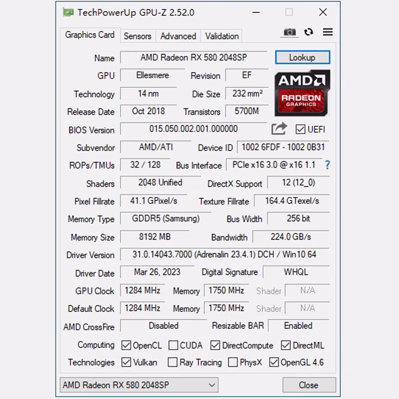 MLLSE AMD Radeon RX 580 8GB Graphics Card GDDR5 256-bit PCI Express 3.0 ×16 8Pin 14 NM Gaming GPU Desktops Placa De Video Card 5 MLLSE AMD Radeon RX 580 8GB Graphics Card GDDR5 256-bit PCI Express 3.0 ×16 8Pin 14 NM Gaming GPU Desktops Placa De Video Card - Image 5
