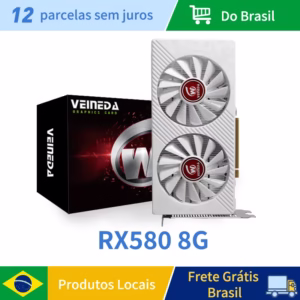 VEINEDA Graphics Card RX580 8GB PC Gaming GDDR5 256Bit PCI Express 3.0 ×16 GPU Computer Video Card placa de video