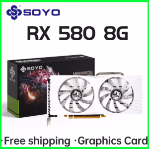 SOYO Graphics Cards AMD Radeon RX580 2048SP 8G GDDR5 256bit HDMI+DP*3 Video Card For Desktop Gaming Computer GPU RX 580