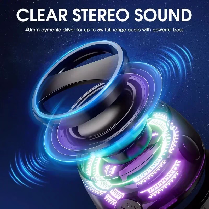 Portable Bluetooth Speaker G200 RGB Lighting Magnetic Speaker BT5.3 Mini Sound Box 7 Hours Playback Phone Holder 4 Portable Bluetooth Speaker G200 RGB Lighting Magnetic Speaker BT5.3 Mini Sound Box 7 Hours Playback Phone Holder - Image 4