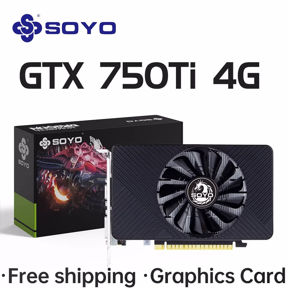 SOYO NVIDIA GPU GTX 750Ti 4G Graphics Card GDDR5 128Bit 28nm PCI-E 3.0 Gaming Video Cards Desktop Computer components GTX750Ti 1 SOYO NVIDIA GPU GTX 750Ti 4G Graphics Card GDDR5 128Bit 28nm PCI-E 3.0 Gaming Video Cards Desktop Computer components GTX750Ti