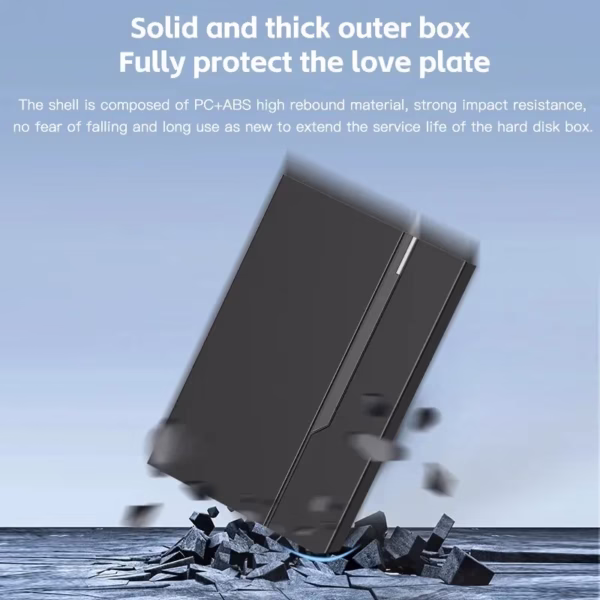 2.5" External Hard Drive Enclosure USB 3.0 Hard Disk Case 6TB Supports 7mm 9.5mm SATA SSD HDD For Laptop PC - Image 4
