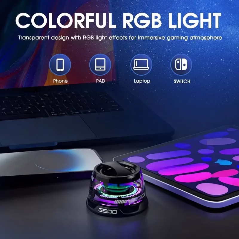 Outdoor Magnetic Bluetooth Speaker Wireless Portable Mini Travel Stereo Speaker with RGB Color Light and Phone Holder for Ios 5 Outdoor Magnetic Bluetooth Speaker Wireless Portable Mini Travel Stereo Speaker with RGB Color Light and Phone Holder for Ios - Image 5