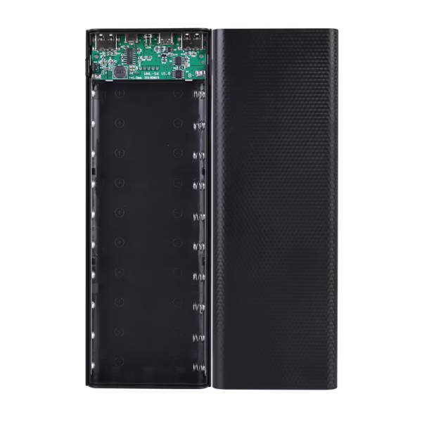 10*18650 Dual USB 5V 2A Powerbank Charger Case With Flashlight Digital Display 50000Mah 18650 Battery Charging Storage Box - Image 9