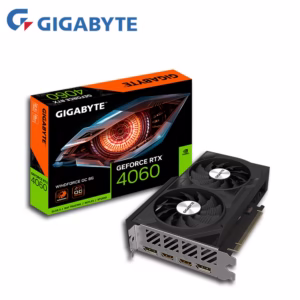GIGABYTE RTX4060 WINDFORCE OC 8G - Overclocked NVIDIA GeForce Graphics Card, GDDR6, 17Gbps, PCI-E4.0, 128bit, Desktop GPU with DisplayPort & HDTV Outputs, Sleek Design with Dual Fan Cooling