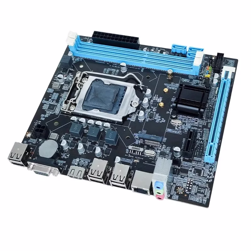 MOUGOL H61M Gaming Motherboard M.2 NVME PCIEx16 DVI Supports Dual-channel DDR3 RAM Intel Core 2/3 Gen CPU LGA1155 for Desktop PC - Image 2