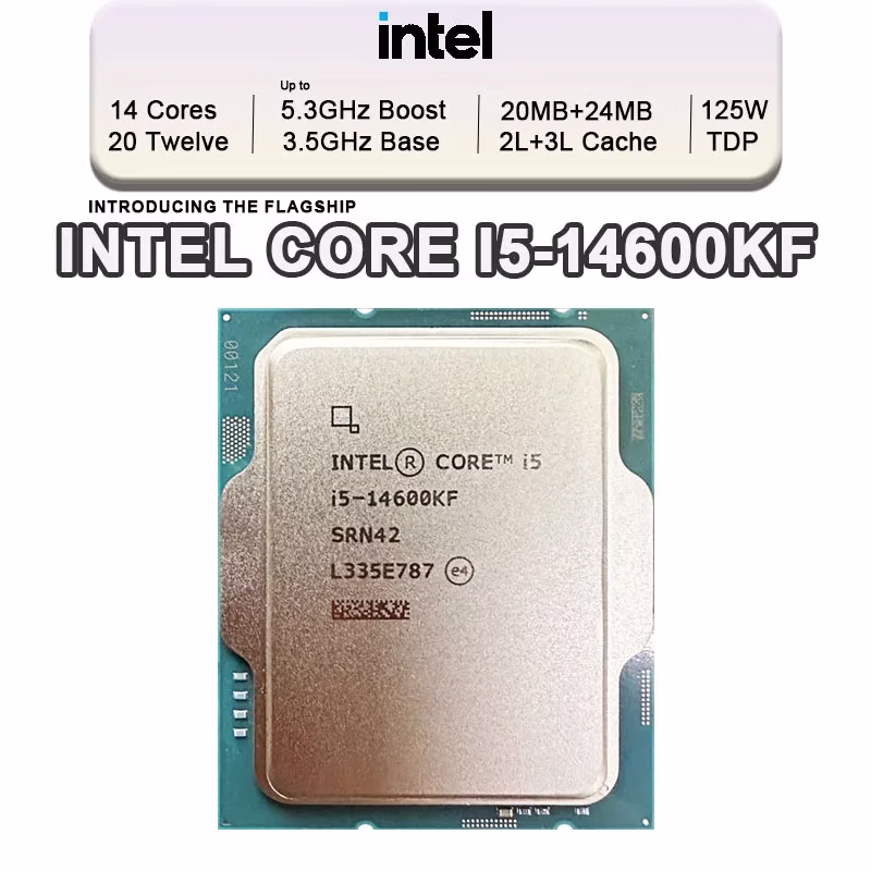 Intel Core i5-14600KF i5 14600KF CPU processor LGA 1700 New but without cooler - Image 3