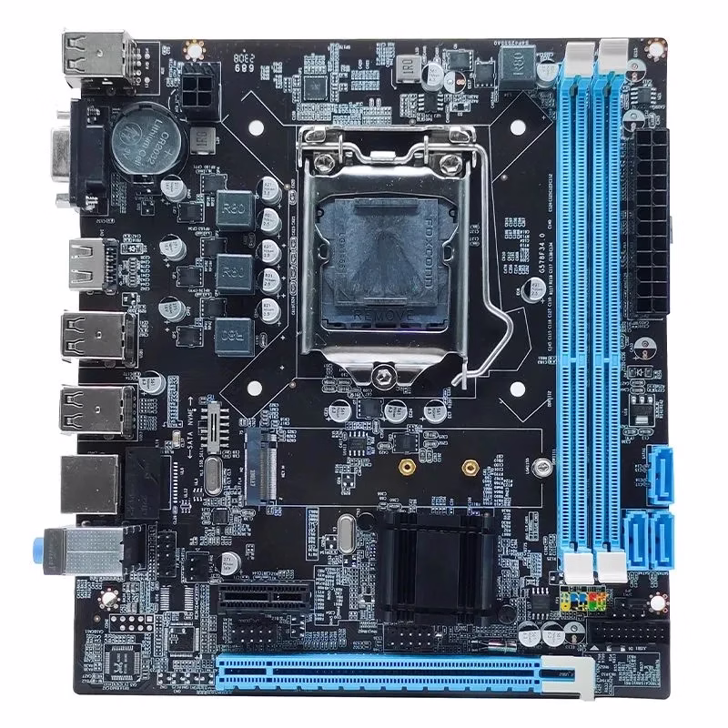 MOUGOL H61M Gaming Motherboard M.2 NVME PCIEx16 DVI Supports Dual-channel DDR3 RAM Intel Core 2/3 Gen CPU LGA1155 for Desktop PC - Image 4
