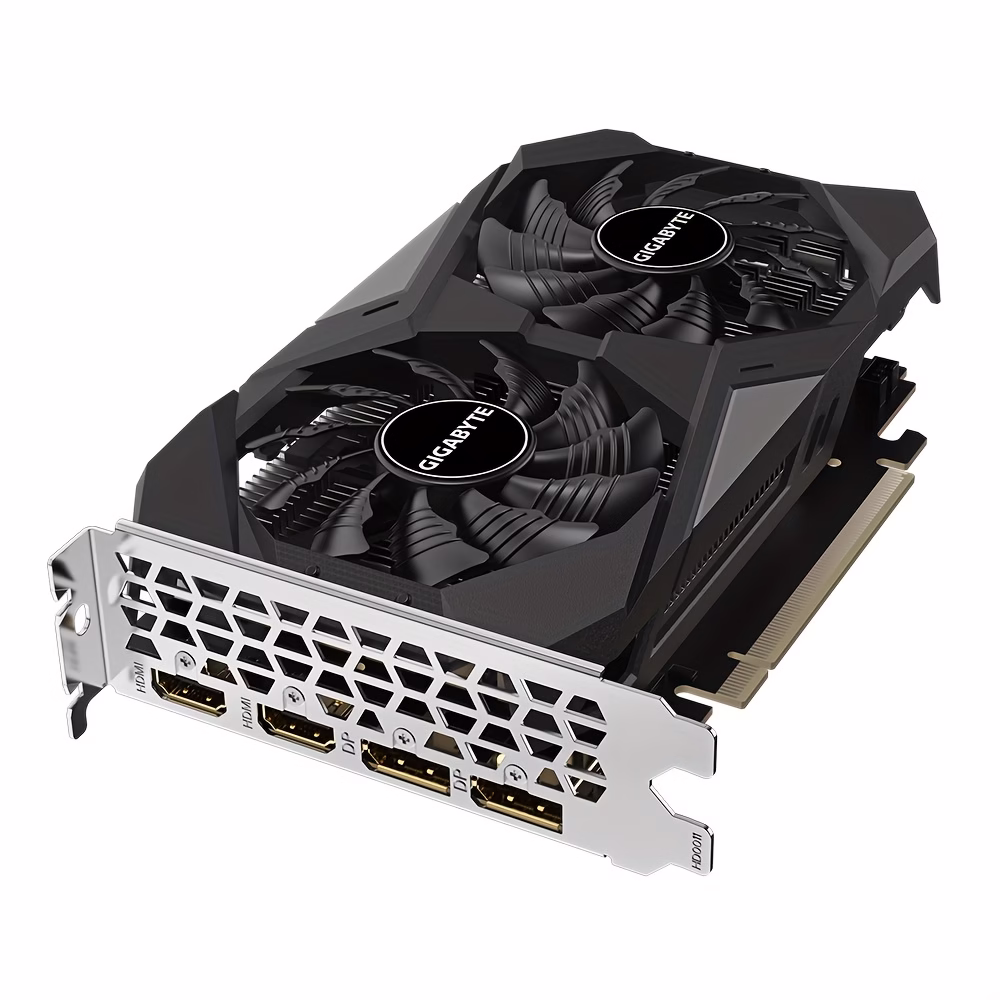 Gigabyte RTX3050 WINDFORCE OC 6G - Overclocked GeForce, GDDR6, 14000 MHz, PCI-E 4.0, 96bit, Desktop NVIDIA Graphics Card - Image 3