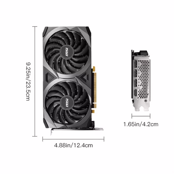 MSI GeForce RTX 3060 VENTUS 2X 12G OC GAMING Graphics Card 192bit 12GB GDDR6 Video Cards 1HD 3DP - Image 5