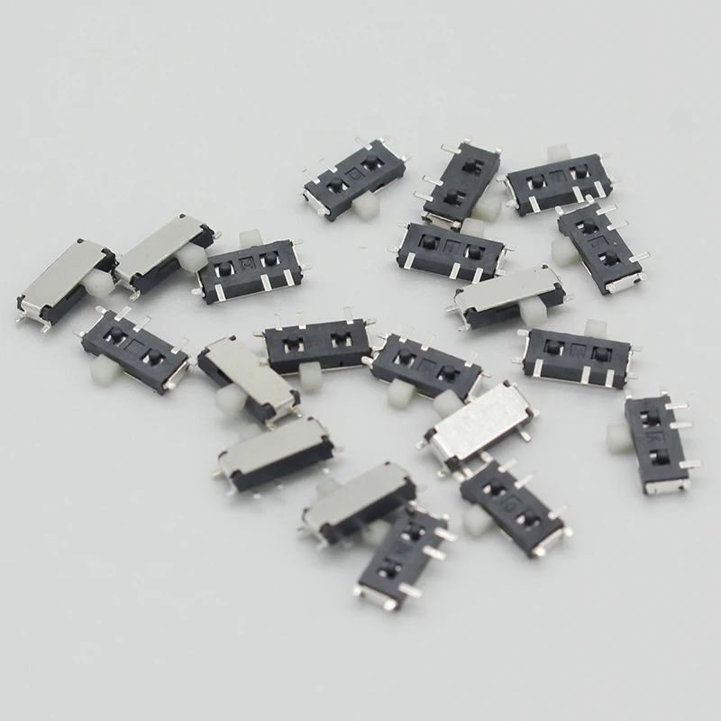 20PCS 7 Pin Mini Slide Switch On-OFF 2Position Micro Slide Toggle Switch 1P2T H=1.5MM Miniature Horizontal Slide Switch SMD - Image 3