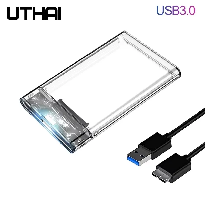 UTHAI G06 2.5-inch serial SATA SSD hard drive enclosure supports 6TB transparent mobile external hard drive enclosure
