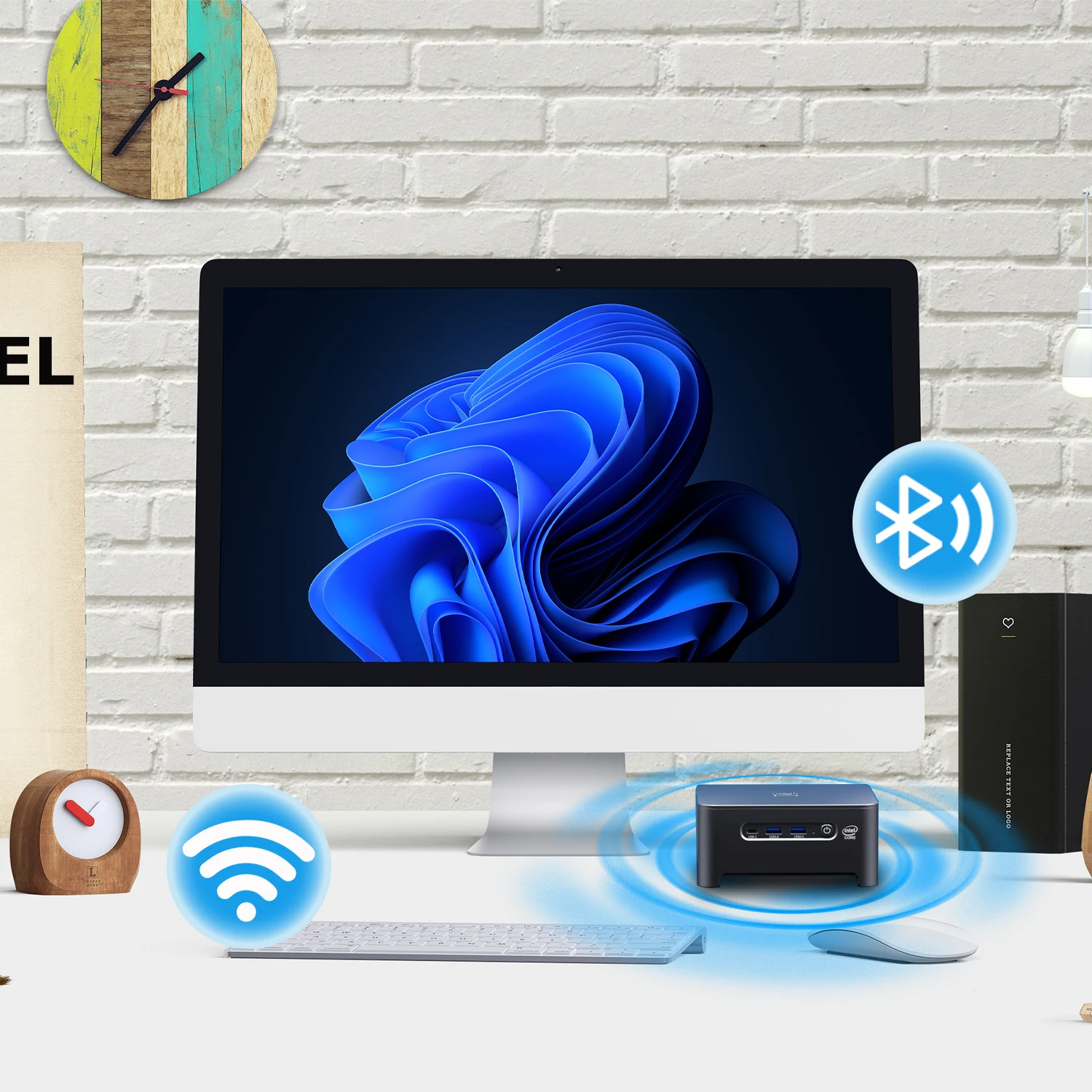 US Stock Mini Desktop Computer, Core i9 9th, 8 Cores (4.8GHz Max.), 16GB DDR4 + 1TB NVMe SSD, 4K HD+DP, 2xLAN, 1xType-C - Image 3