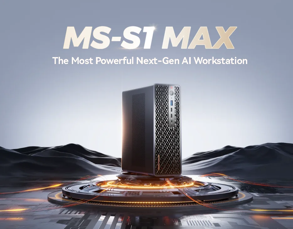 2026 New MINISFORUM MS-S1max Business Mini PC AMD Ryzen 16-Core LPDDR5 128GB Video Memory SSD+HDD Storage Windows 11 - Image 2