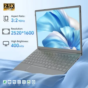 Brand New 14 Inch Laptop Windows 11Home Intel N5105 16GB DDR4 512GB SSD 2.5K Display 400nits 100% SRGB Full-function Type C