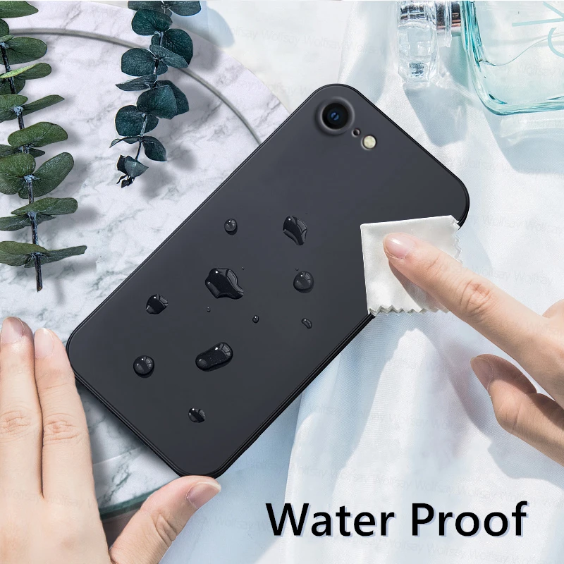 For iPhone 8 Case For iPhone SE 2022 2020 7 8 Plus Cover Case Luxury Shockproof Soft TPU Liquid Silicone Phone Back Cover Case - Image 3