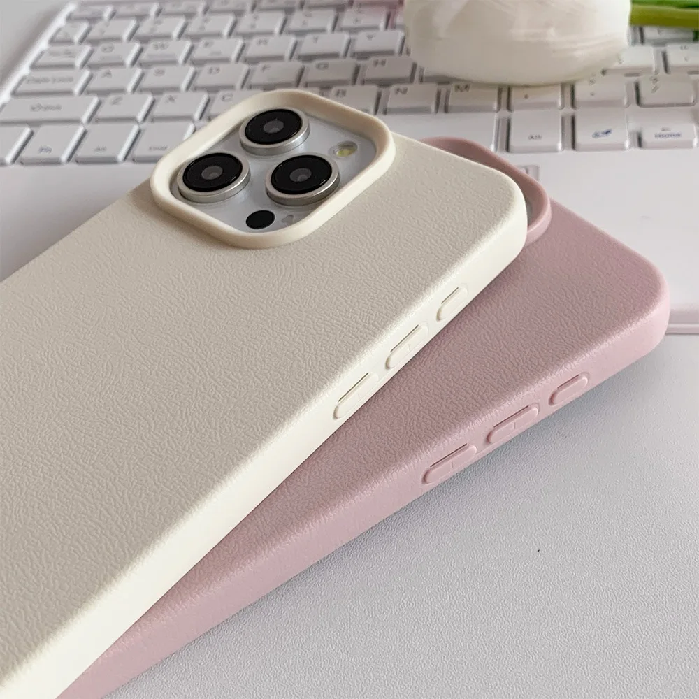 Leather Phone Case For iPhone 17 Pro Max 16 13 11 15 14 Plus 12 17 Air 17Promax 16promax Shockproof Soft TPU Funda Cover Coque - Image 4