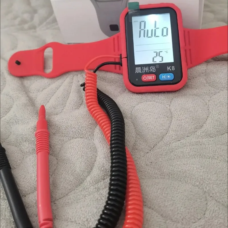 Rechargeable Wearable Digital Multimeter Wristband with Backlight for Voltage DC/AC Resistance And Continuity Testing - Image 2