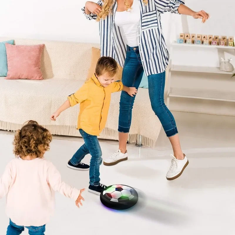 LED Hover Soccer Ball - Air Power Training Ball Playing Football Indoor Outdoor Game - Birthday Gifts for Kids - Soccer - Image 4
