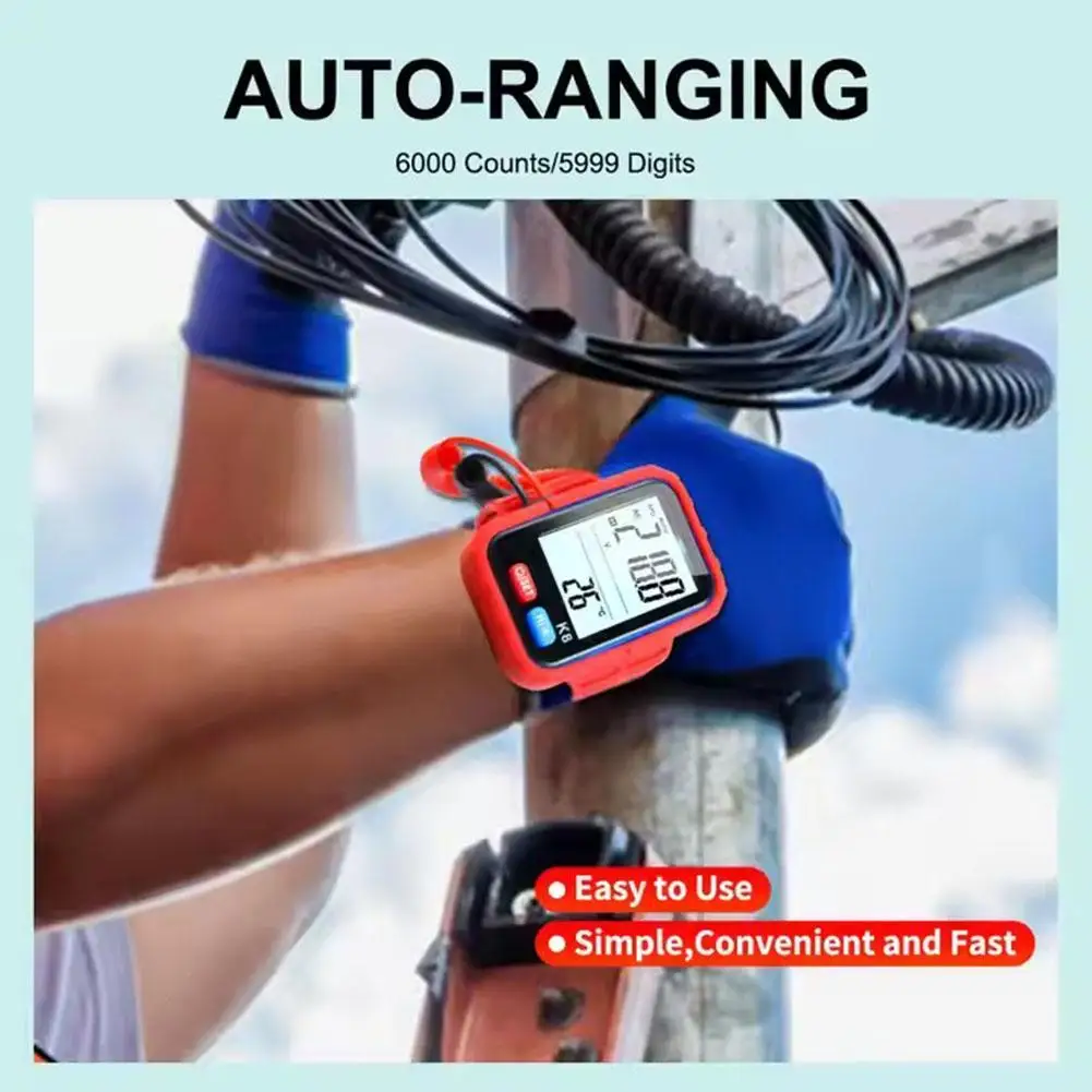 Rechargeable Wearable Digital Multimeter Wristband with Backlight for Voltage DC/AC Resistance And Continuity Testing - Image 5