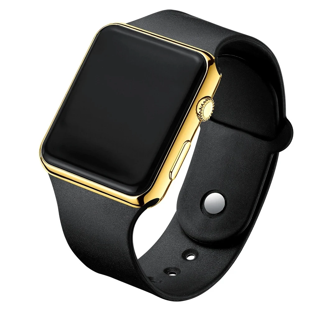 Simple Digital Watch for Men Women Fashion Sport LED Electronic Watch Black Silicone Wristband Casual Mens Watch Reloj Hombre - Image 3