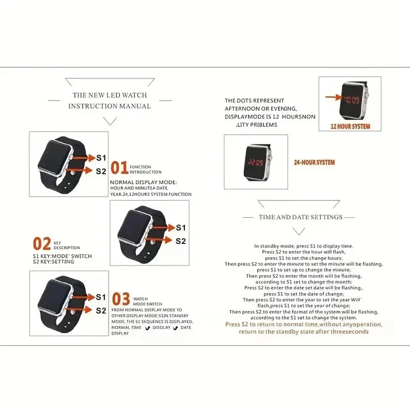 Simple Digital Watch for Men Women Fashion Sport LED Electronic Watch Black Silicone Wristband Casual Mens Watch Reloj Hombre - Image 6